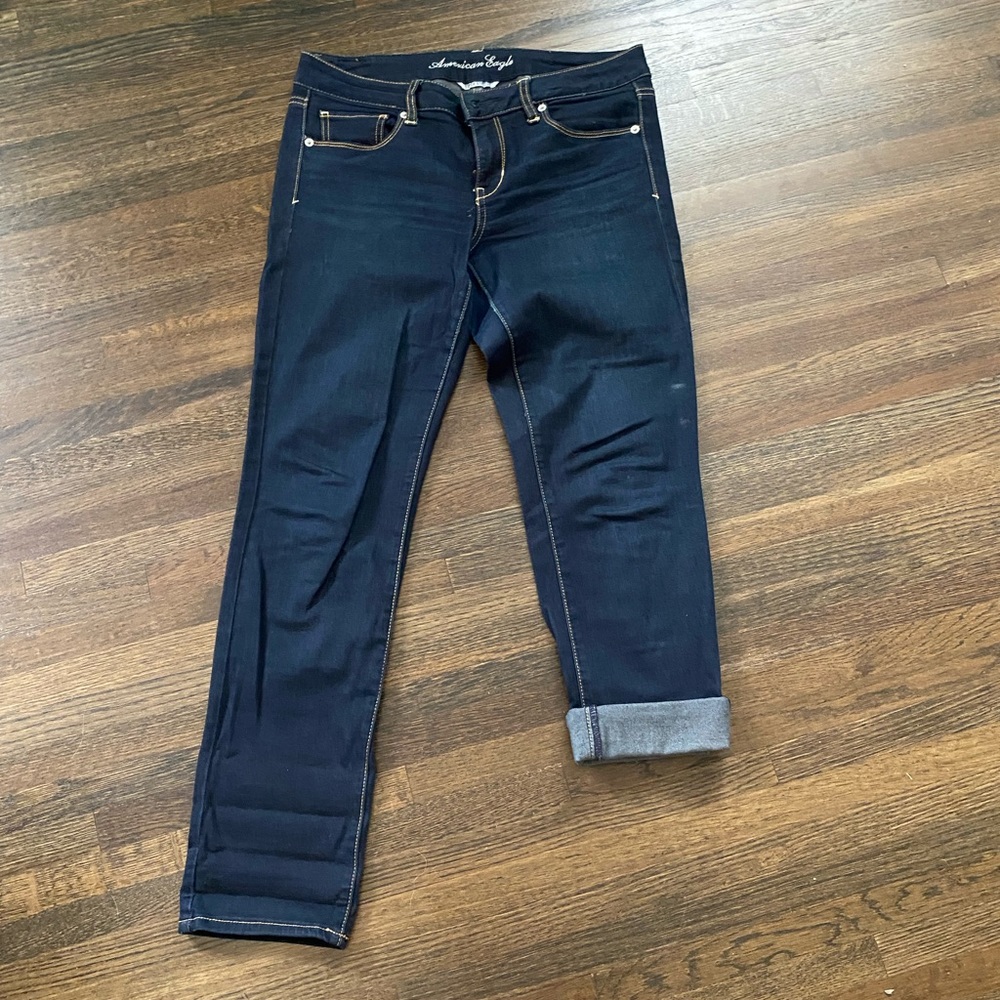 Dark blue American Eagle skinny jeans